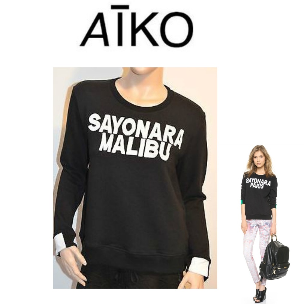 NEW AIKO "Sayonara Malibu" GIACOMO Sweatshirt